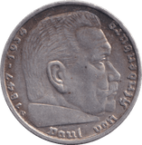 1935 SILVER 5 MARK GERMANY - SILVER WORLD COINS - Cambridgeshire Coins