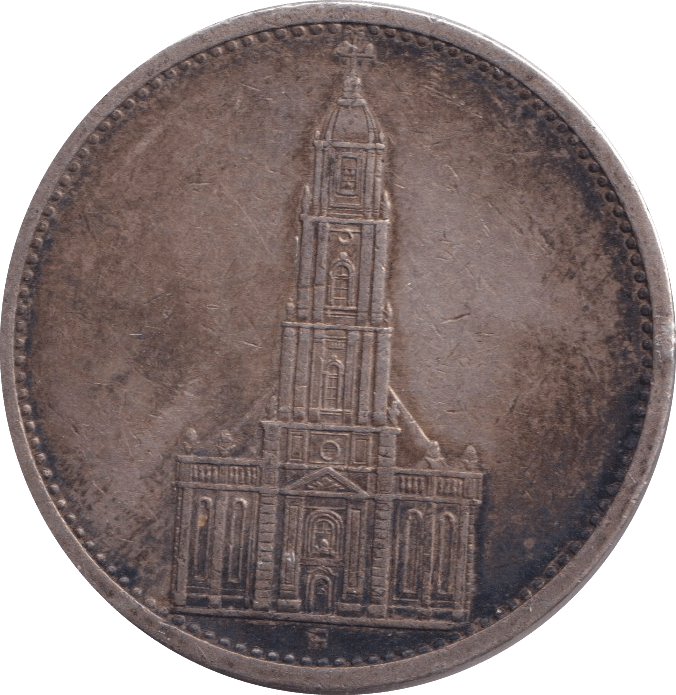 1935 SILVER 5 REICHSMARK GERMANY - SILVER WORLD COINS - Cambridgeshire Coins