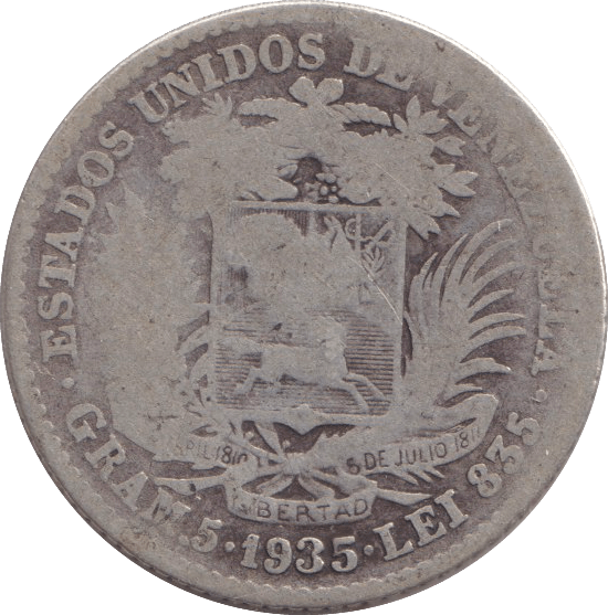 1935 SILVER COIN - SILVER WORLD COINS - Cambridgeshire Coins