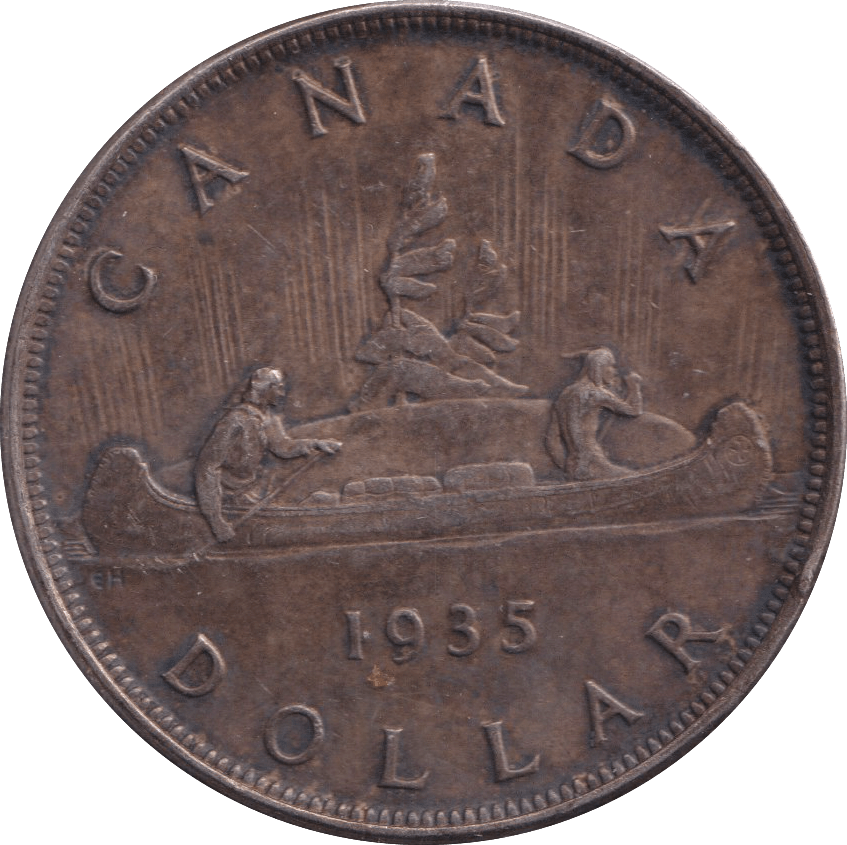 1935 SILVER DOLLAR CANADA - SILVER WORLD COINS - Cambridgeshire Coins
