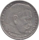 1935 SILVER GERMANY 5 MARK - SILVER WORLD COINS - Cambridgeshire Coins