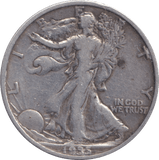 1935 SILVER HALF DOLLAR USA - SILVER WORLD COINS - Cambridgeshire Coins