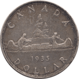 1935 SILVER ONE DOLLAR CANADA - SILVER WORLD COINS - Cambridgeshire Coins