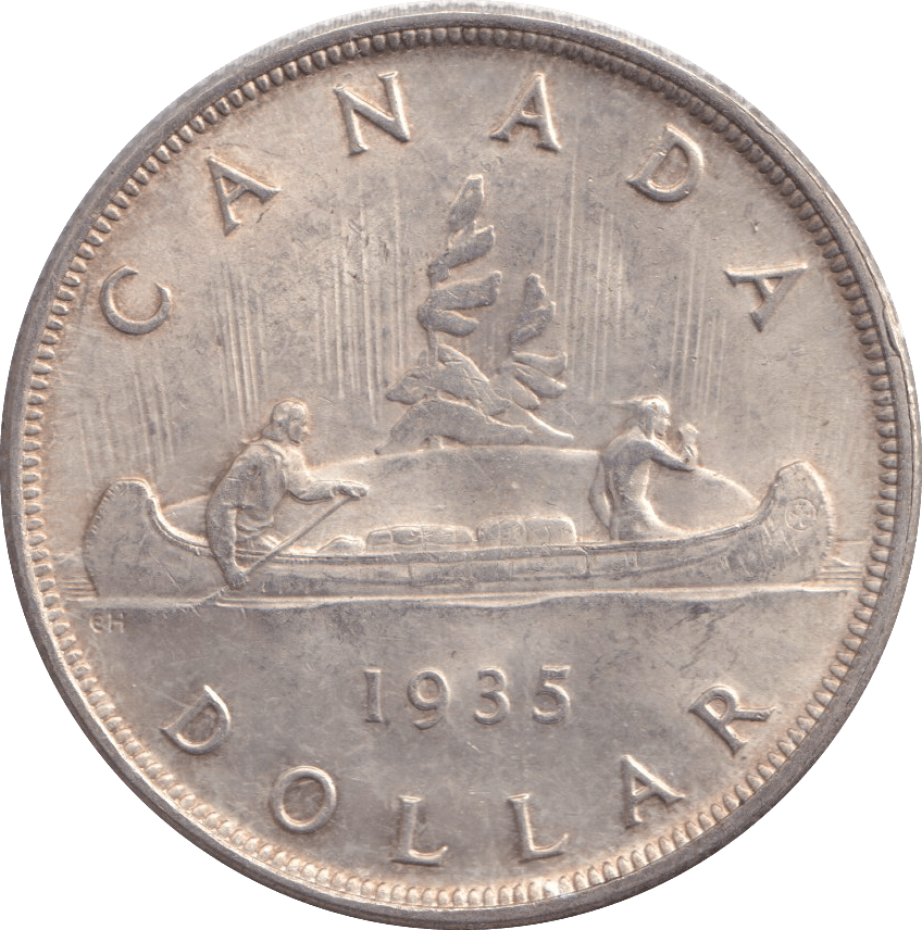 1935 SILVER ONE DOLLAR CANADA - SILVER WORLD COINS - Cambridgeshire Coins