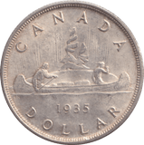 1935 SILVER ONE DOLLAR CANADA - SILVER WORLD COINS - Cambridgeshire Coins