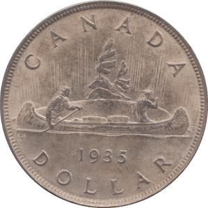 1935 SILVER ONE DOLLAR CANADA - WORLD COINS - Cambridgeshire Coins