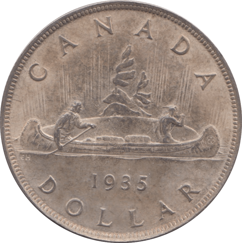 1935 SILVER ONE DOLLAR CANADA - WORLD COINS - Cambridgeshire Coins