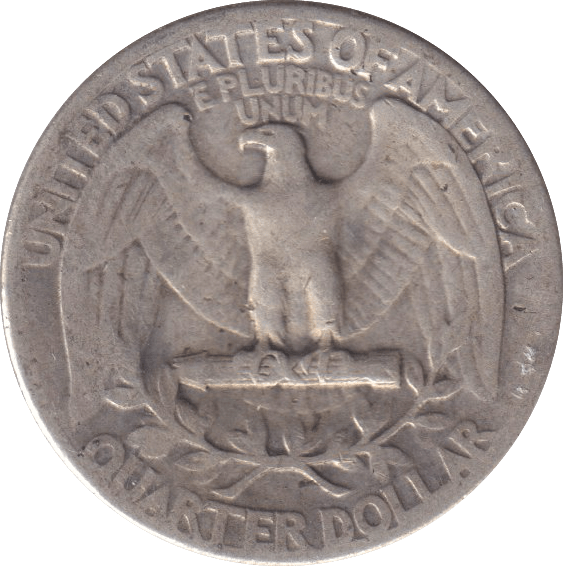1935 SILVER QUARTER DOLLAR USA - SILVER WORLD COINS - Cambridgeshire Coins