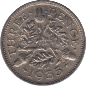 1935 SILVER THREEPENCE ( VF ) - Threepence - Cambridgeshire Coins