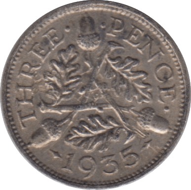 1935 SILVER THREEPENCE ( VF ) - Threepence - Cambridgeshire Coins