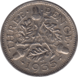1935 SILVER THREEPENCE ( VF ) - Threepence - Cambridgeshire Coins