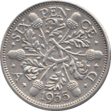 1935 SIXPENCE (AUNC) - WORLD COINS - Cambridgeshire Coins