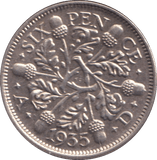 1935 SIXPENCE ( BU ) - SIXPENCE - Cambridgeshire Coins