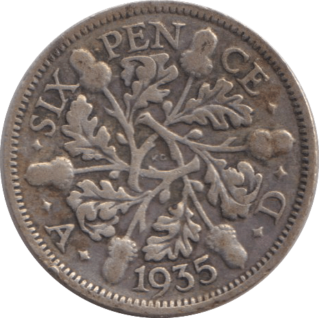 1935 SIXPENCE ( FINE ) - SIXPENCE - Cambridgeshire Coins