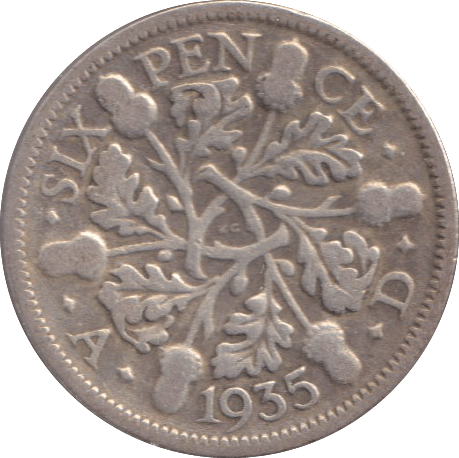 1935 SIXPENCE ( FINE ) - SIXPENCE - Cambridgeshire Coins