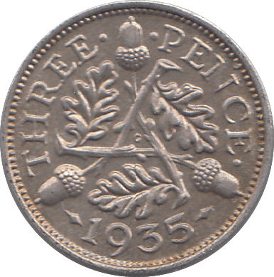 1935 SIXPENCE ( UNC ) - SIXPENCE - Cambridgeshire Coins