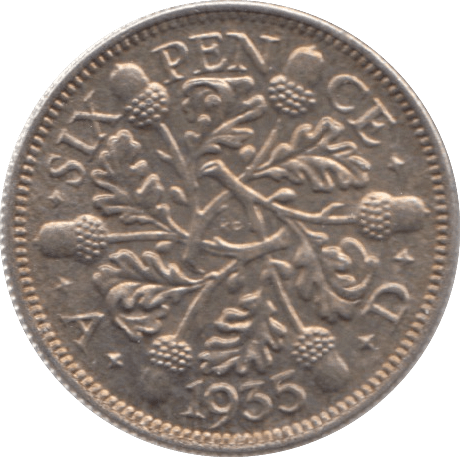 1935 SIXPENCE ( UNC ) - Sixpence - Cambridgeshire Coins