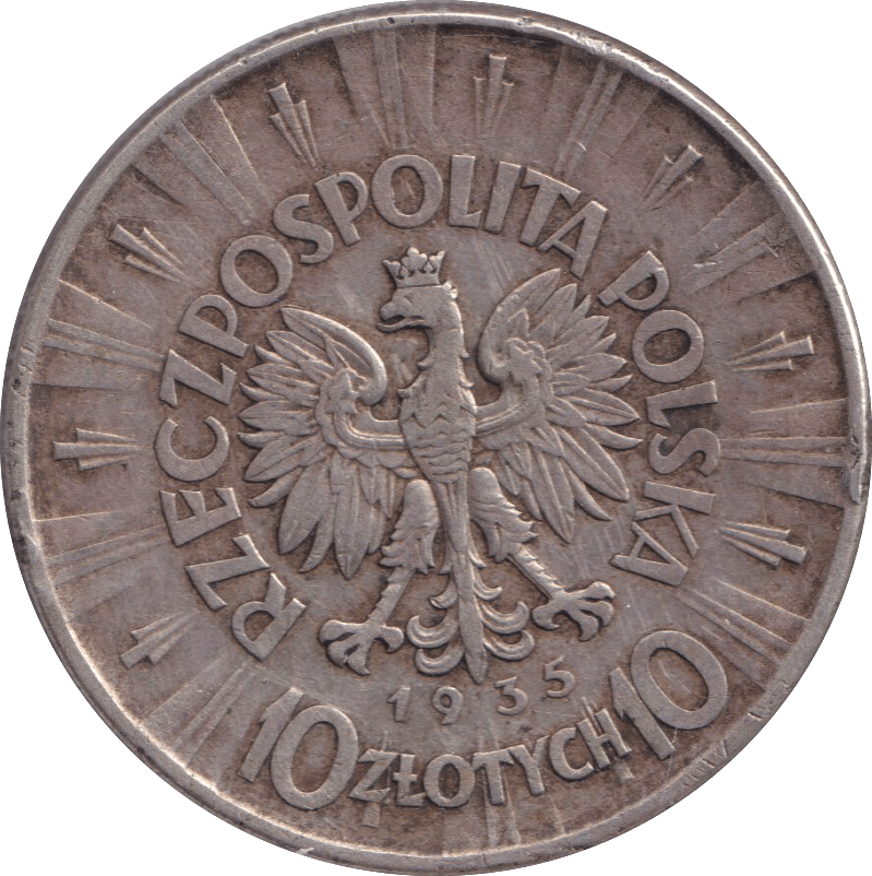 1935 TEN ZŁOTYCH POLAND - WORLD COINS - Cambridgeshire Coins