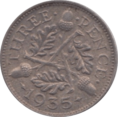 1935 THREEPENCE ( AUNC ) - THREEPENCE - Cambridgeshire Coins