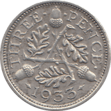 1935 THREEPENCE ( EF ) - WORLD COINS - Cambridgeshire Coins