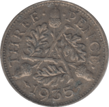 1935 THREEPENCE ( FINE ) - THREEPENCE - Cambridgeshire Coins