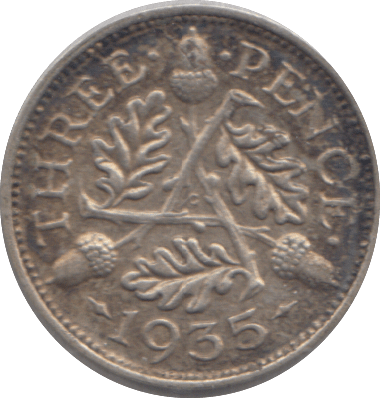 1935 THREEPENCE ( GVF ) - THREEPENCE - Cambridgeshire Coins