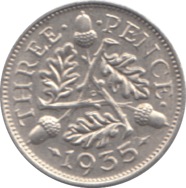 1935 THREEPENCE ( UNC ) - THREEPENCE - Cambridgeshire Coins