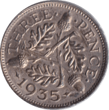 1935 THREEPENCE ( UNC ) - THREEPENCE - Cambridgeshire Coins