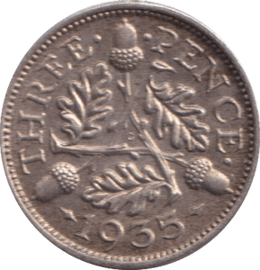 1935 THREEPENCE ( UNC ) - THREEPENCE - Cambridgeshire Coins
