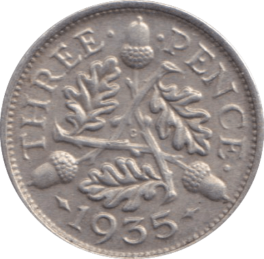 1935 THREEPENCE ( UNC ) - THREEPENCE - Cambridgeshire Coins