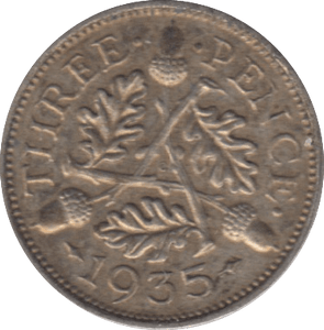 1935 THREEPENCE ( VF ) - THREEPENCE - Cambridgeshire Coins