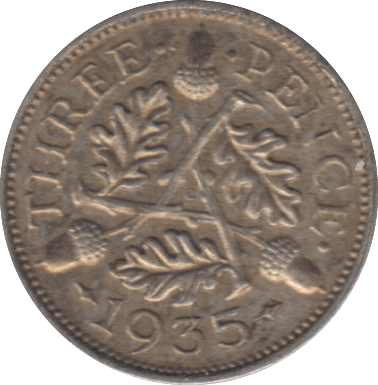 1935 THREEPENCE ( VF ) - THREEPENCE - Cambridgeshire Coins