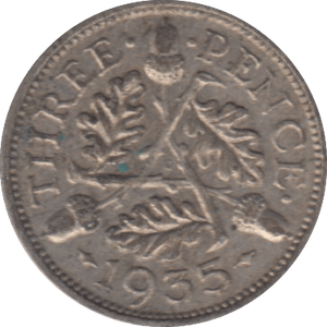 1935 THREEPENCE ( VF ) - THREEPENCE - Cambridgeshire Coins