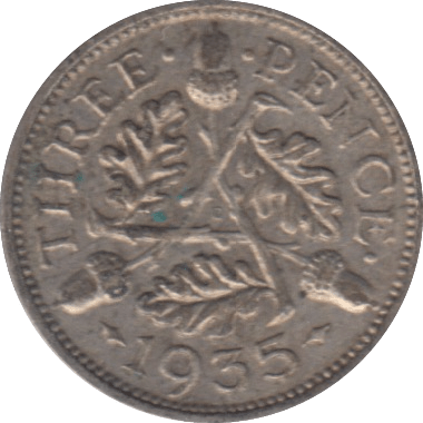 1935 THREEPENCE ( VF ) - THREEPENCE - Cambridgeshire Coins