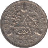 1935 THREEPENCE ( VF ) - THREEPENCE - Cambridgeshire Coins