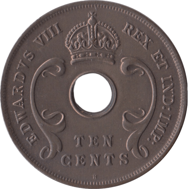 1936 10 CENTS EAST AFRICA - SILVER WORLD COINS - Cambridgeshire Coins