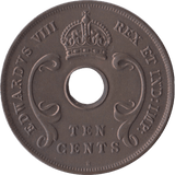 1936 10 CENTS EAST AFRICA - SILVER WORLD COINS - Cambridgeshire Coins