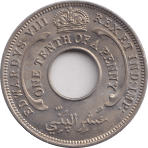 1936 1/10 PENNY BRITISH WEST AFRICA - WORLD COINS - Cambridgeshire Coins