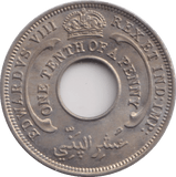 1936 1/10 PENNY BRITISH WEST AFRICA - WORLD COINS - Cambridgeshire Coins