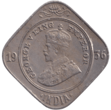 1936 2 ANNA INDIA - WORLD COINS - Cambridgeshire Coins