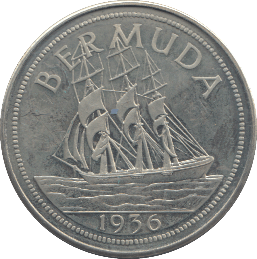 1936 BERMUDA COMMEMORATIVE COIN - WORLD COINS - Cambridgeshire Coins