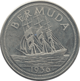 1936 BERMUDA COMMEMORATIVE COIN - WORLD COINS - Cambridgeshire Coins