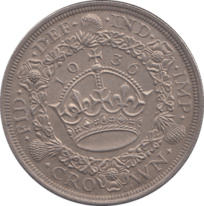 1936 CROWN ( AUNC ) WREATH - CROWN - Cambridgeshire Coins
