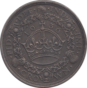 1936 CROWN ( EF ) WREATH - CROWN - Cambridgeshire Coins