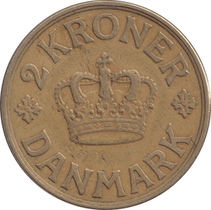 1936 DANISH 2 KRONER - Silver Proof - Cambridgeshire Coins