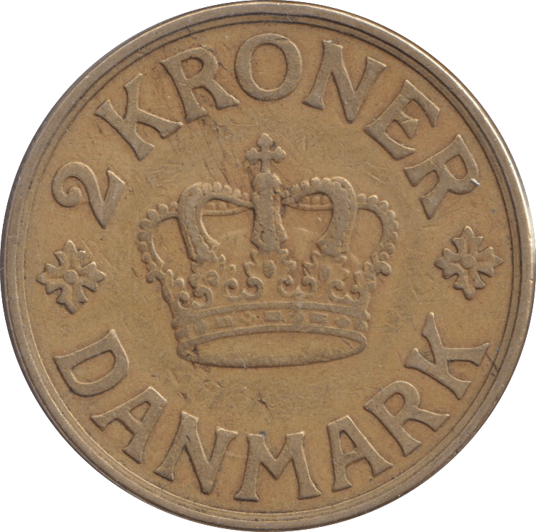 1936 DANISH 2 KRONER - Silver Proof - Cambridgeshire Coins