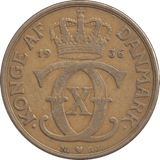 1936 DANISH 2 KRONER - Silver Proof - Cambridgeshire Coins