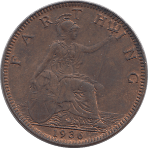 1936 FARTHING ( AUNC ) - HALFPENNY - Cambridgeshire Coins