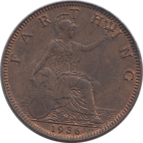 1936 FARTHING ( AUNC ) - HALFPENNY - Cambridgeshire Coins