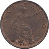 1936 FARTHING ( AUNC ) - HALFPENNY - Cambridgeshire Coins